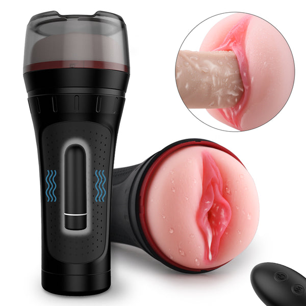 Remote Control Vibrating Masturbation Cup